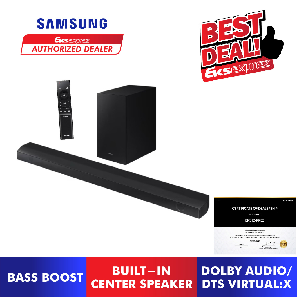 Samsung 3.1ch BSeries Soundbar HWB650/XM with Dolby Audio / DTS VirtualX and Builtin Center