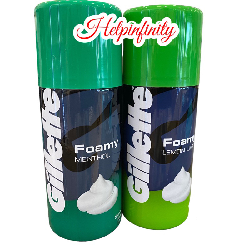 Gillette foamy lemon lime shaving cream / Gillette Foamy Menthol