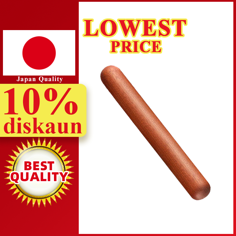 🎁 LAHOME Ebony Wood Rolling Pin Round Head Non-stick Powder Wooden ...