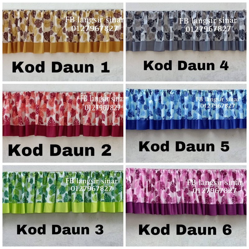 Langsir Kelas Bilik Rumah Jenis Hook Tape | Shopee Malaysia