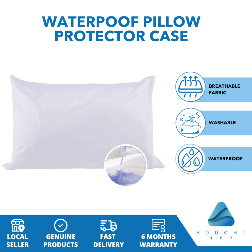 Waterproof Pillow Protector Case With Zip And Quilted Pillow Protector