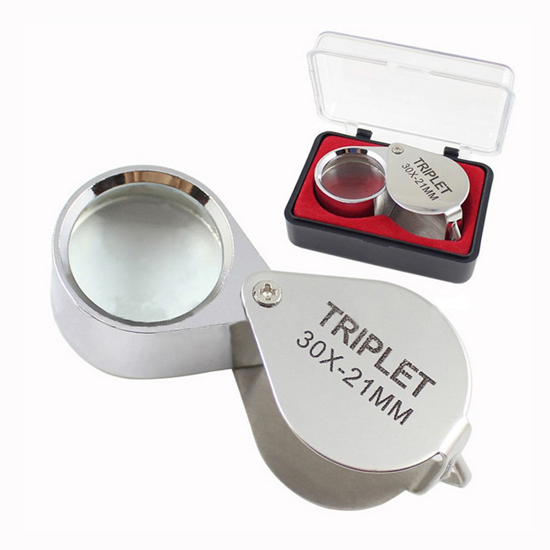 MKR Hand Lens 10x 20x 30x 21mm Loupe Geological Magnifier Triplet