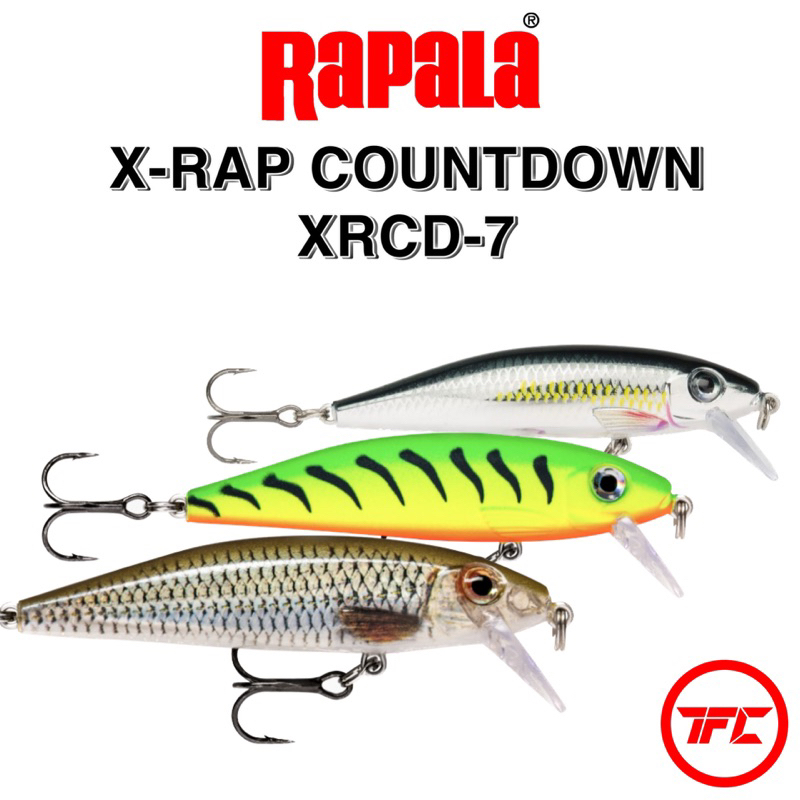 RAPALA X-Rap Countdown XRCD-7 Lure XRCD07 XRCD7 Sinking Minnow Bait ...