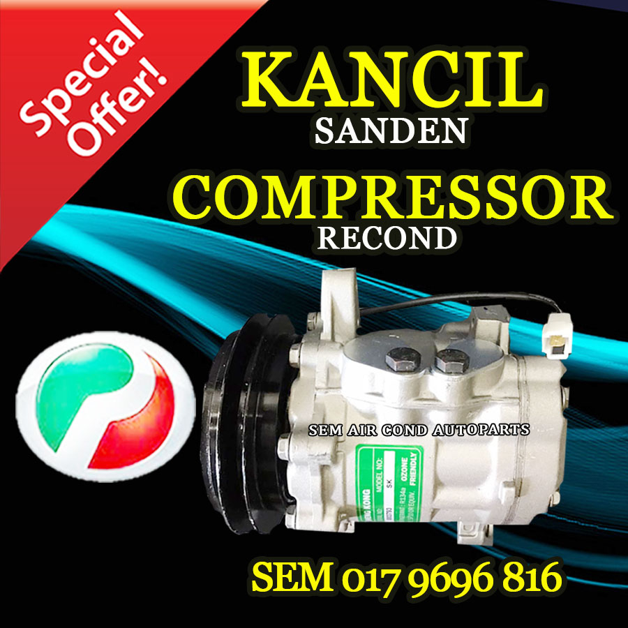 PERODUA KANCIL RECOND SANDEN COMPRESSOR (CAR AIRCOND SYSTEM) | Shopee ...