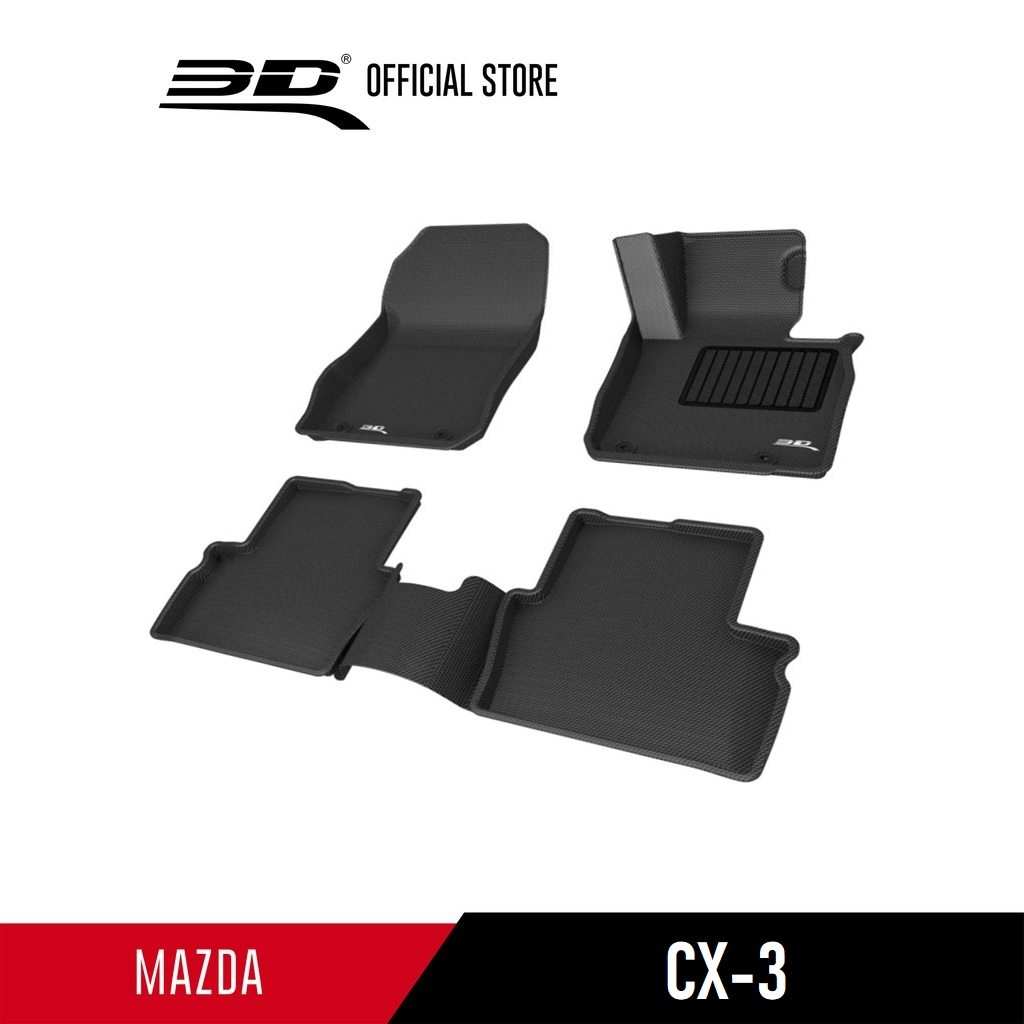 3D MAXpider 2016-2019 Mazda CX-3 Kagu 1st Row Floormat - Gray
