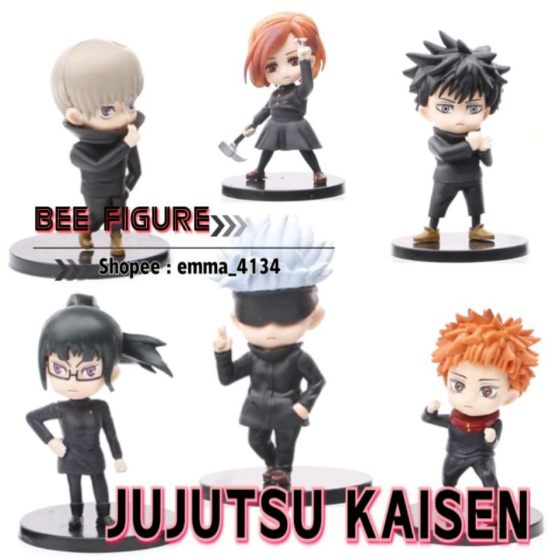 6pcs/set JUJUTSU KAISEN Itadori Gojo Megumi Nobara Toge Inumaki Maki ...