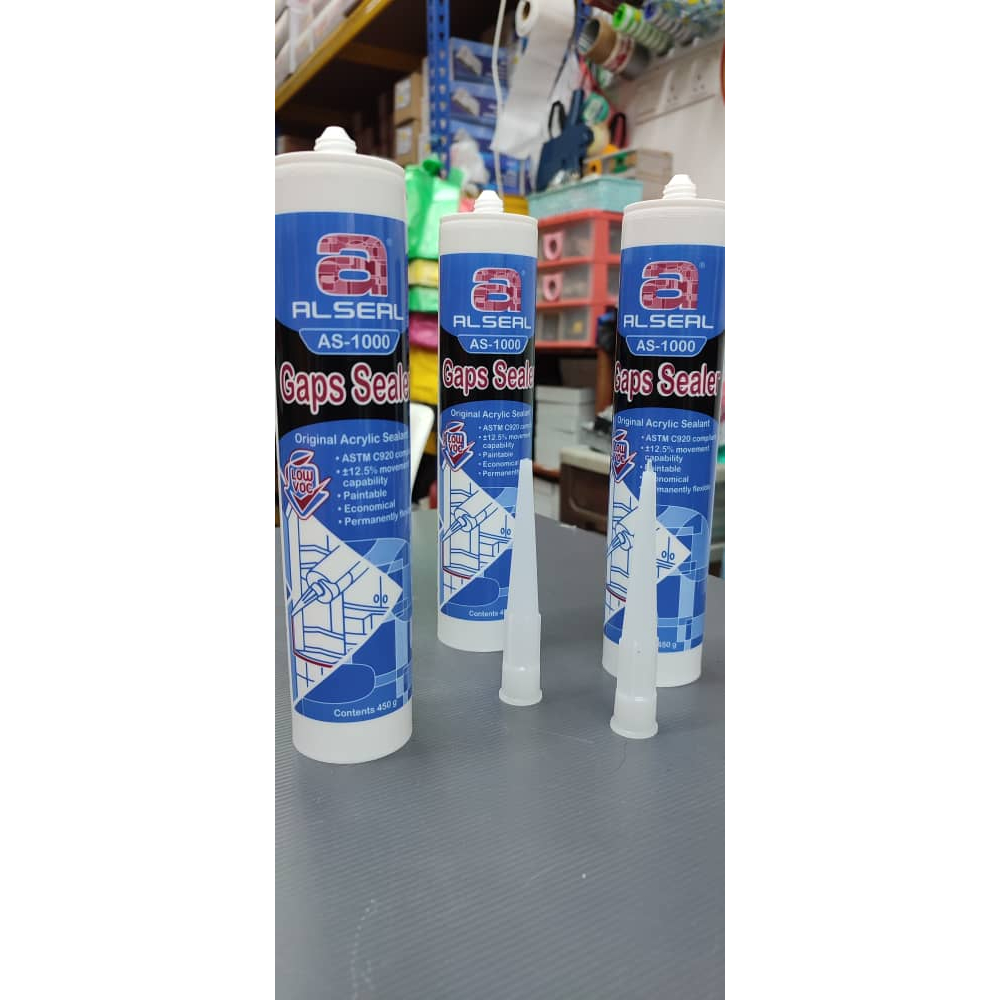 ALSEAL Gaps Sealer / Paintable Acrykic Sealant / White Gaps Sealer 450g