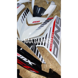 COVERSET SNIPER MX 2015 WHITE BLACK Y15 V2 FREE AMBLEM LOGO YAMAHA ...