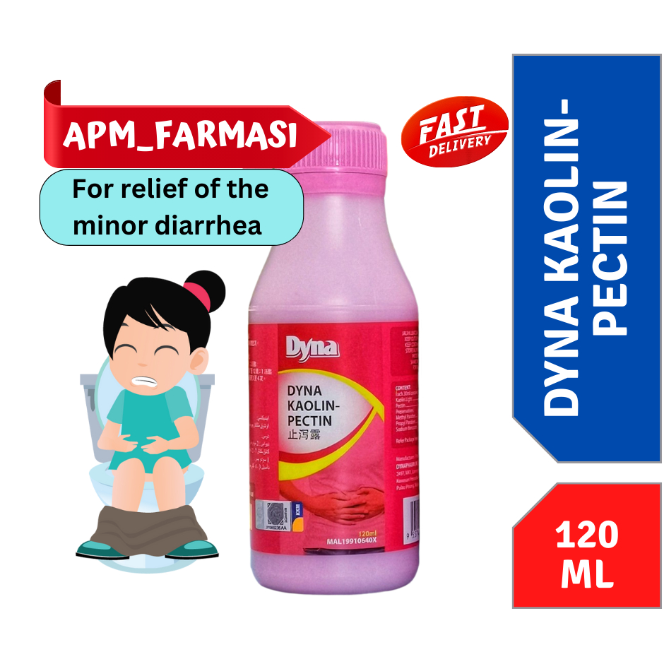 [EXP11/2025] DYNA KAOLINPECTIN 120ML (FOR DIARRHEA / CIRITBIRIT