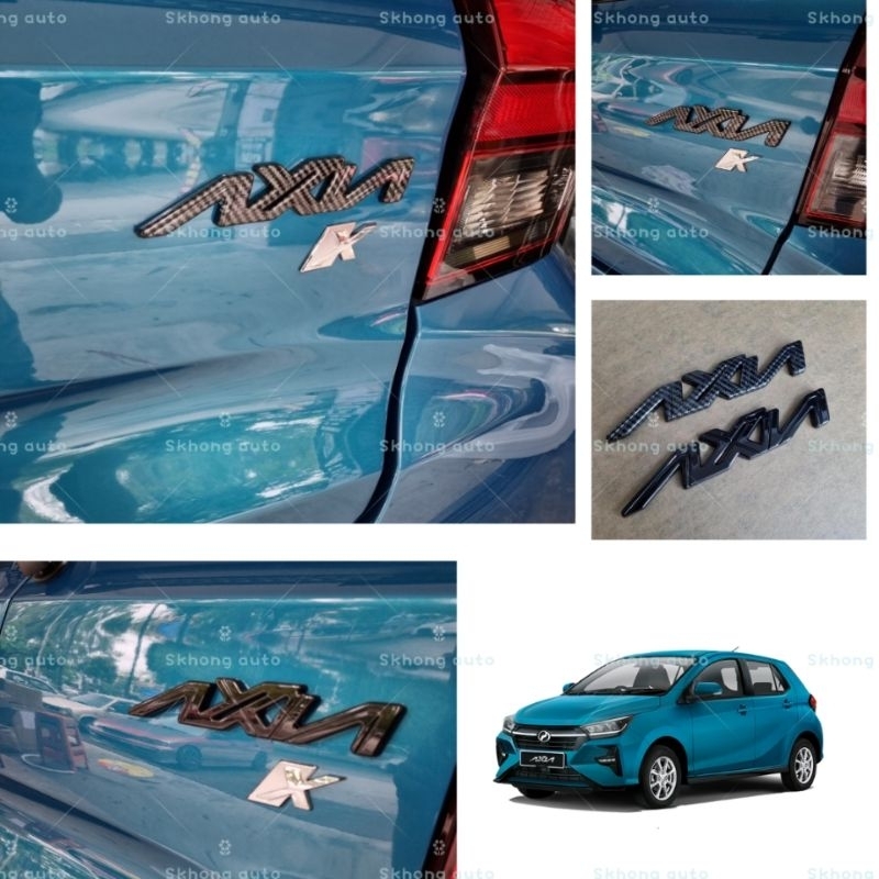 perodua axia 2023-2025 logo emblem x logo av logo se logo car ...