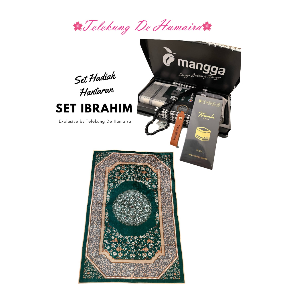 Telekung De Humaira + Set Sejadah Ibrahim Untuk Hantaran Perkahwinan ...