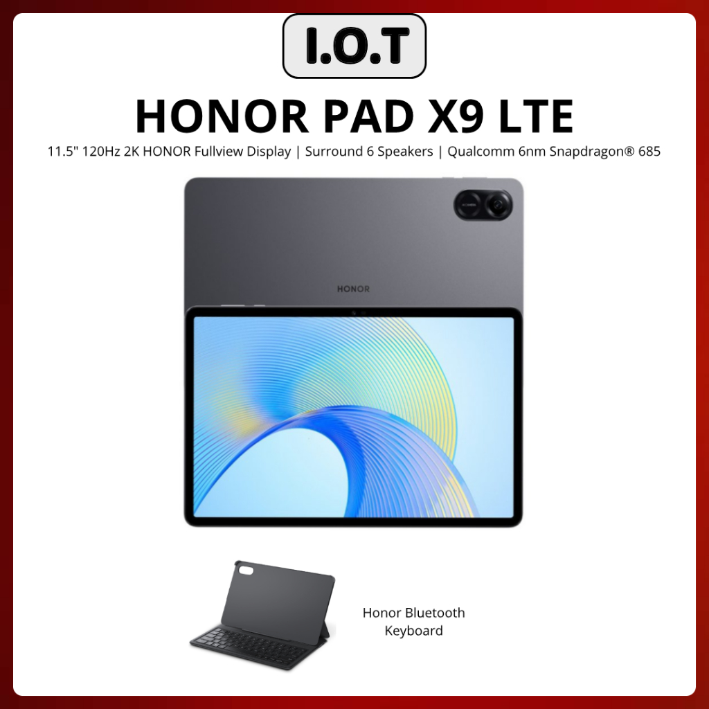 (LTE) HONOR Pad X9 11.5” 4GB+128GB Bluetooth Octa Core Android PC Tablet  (New)