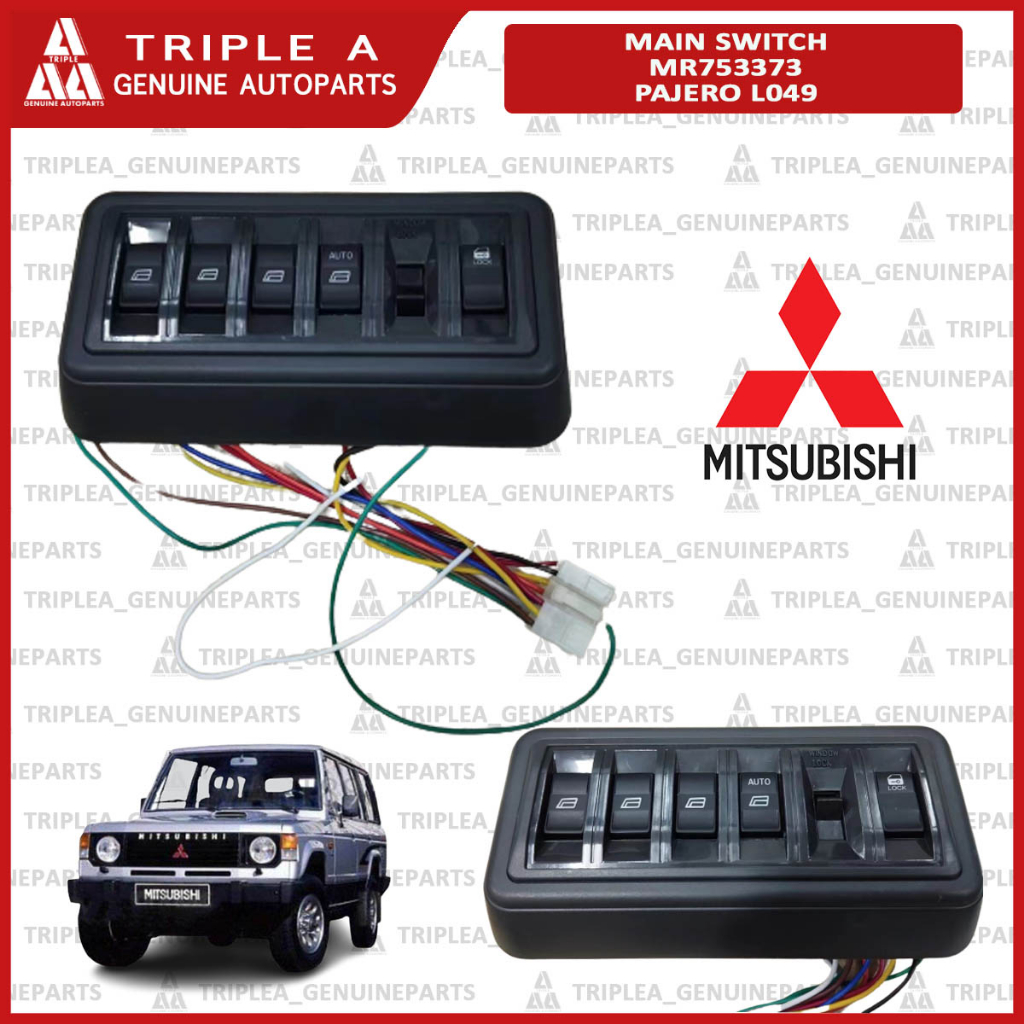 MITSUBISHI PAJERO L049 MR753373/MB781916 POWER WINDOW MAIN SWITCH