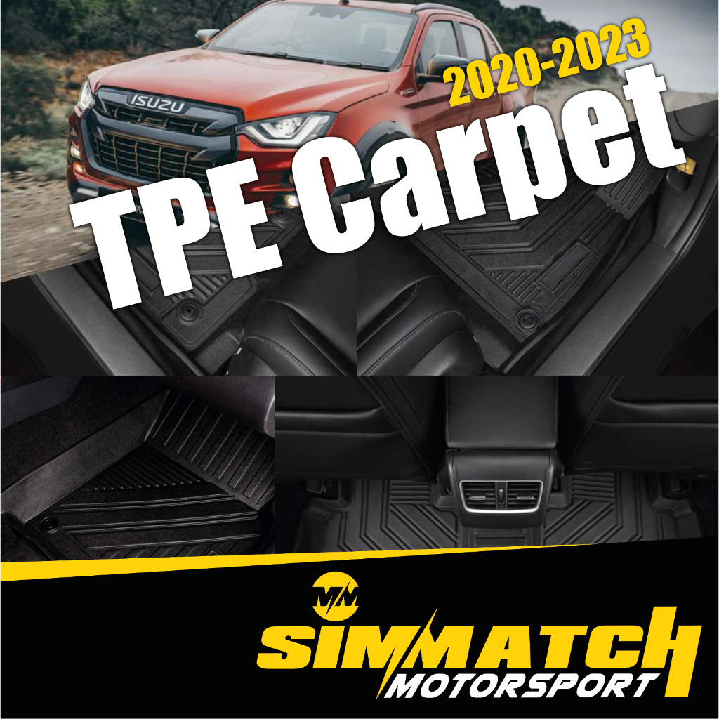 3D Full TPE Floor Car Mat For ISUZU DMAX 20192023 DMAX Car Floor