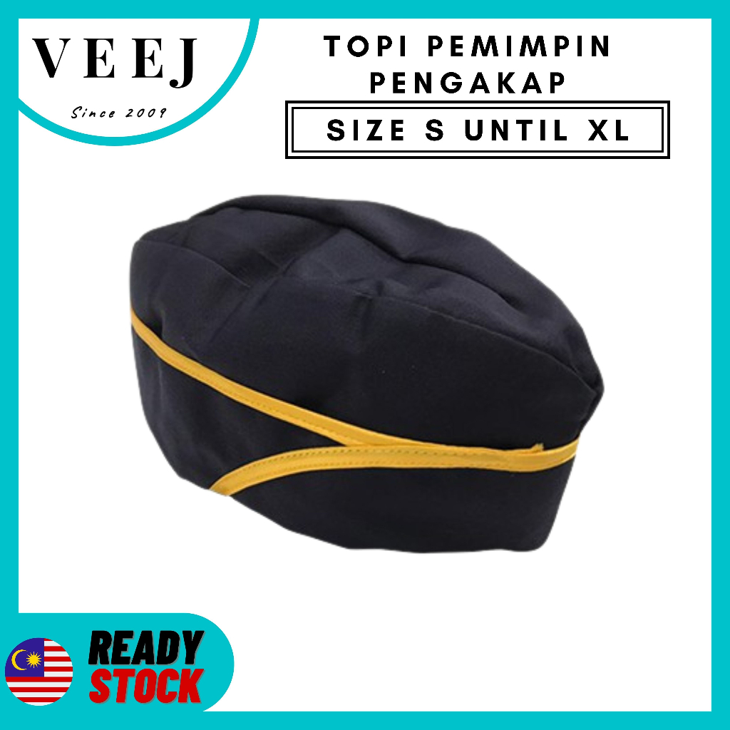 AKSESORI I TOPI PENGAKAP GURU | TOPI PEMIMPIN | LINE WARNA KUNING I ...