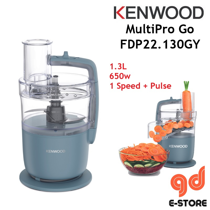 Kenwood 650w 1.3L MultiPro Go FDP22.130GY Food Processors FDP22130GY