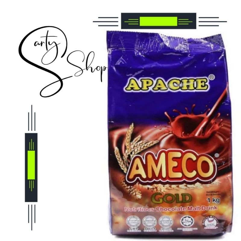 Apache Ameco Gold Chocolate Malt Drink 1kg Shopee Malaysia
