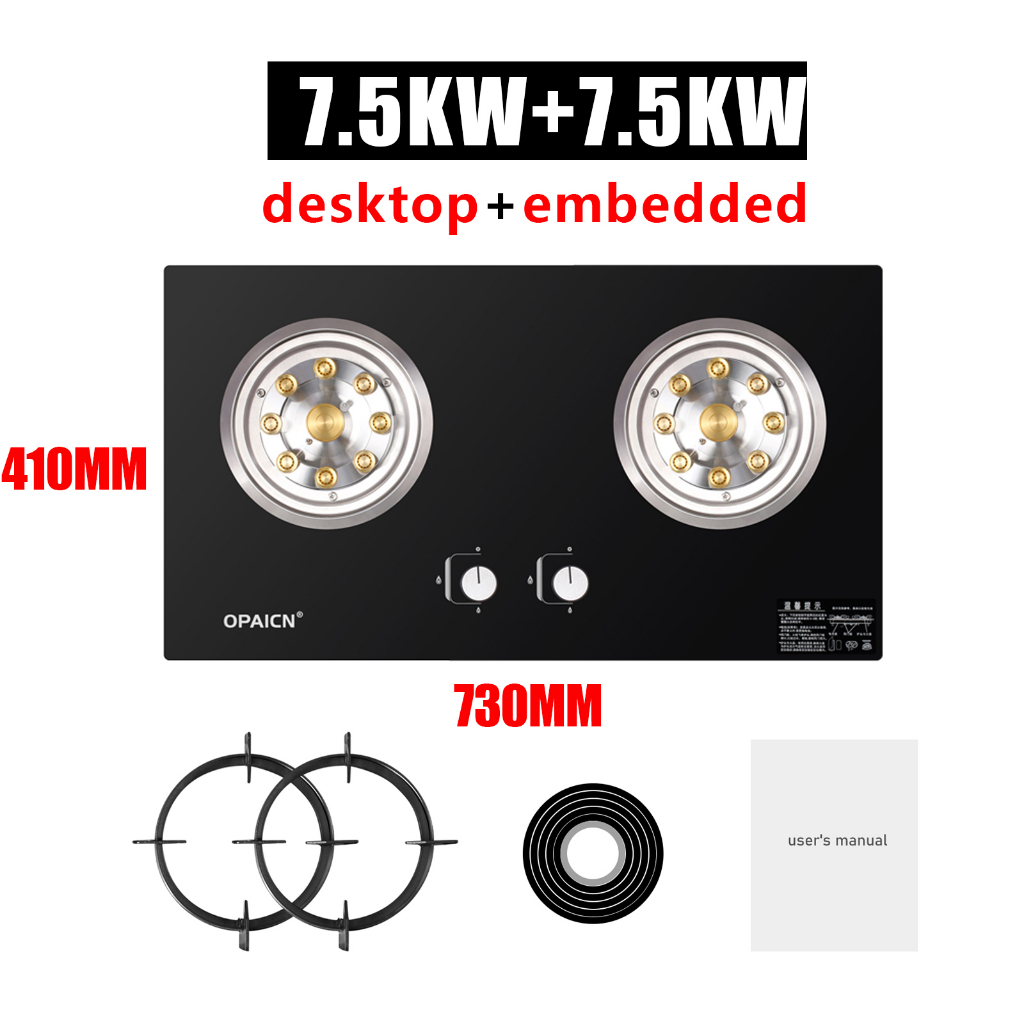 3 Years Warranty 7.5KW dapur gas/gas stove/double burner gas stove