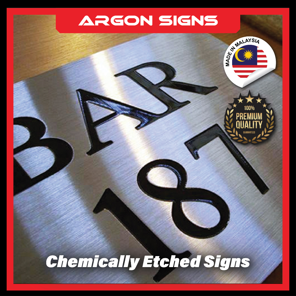 Chemically Etched Signs | Chemical Etching Sign | Stainless Steel Sign ...