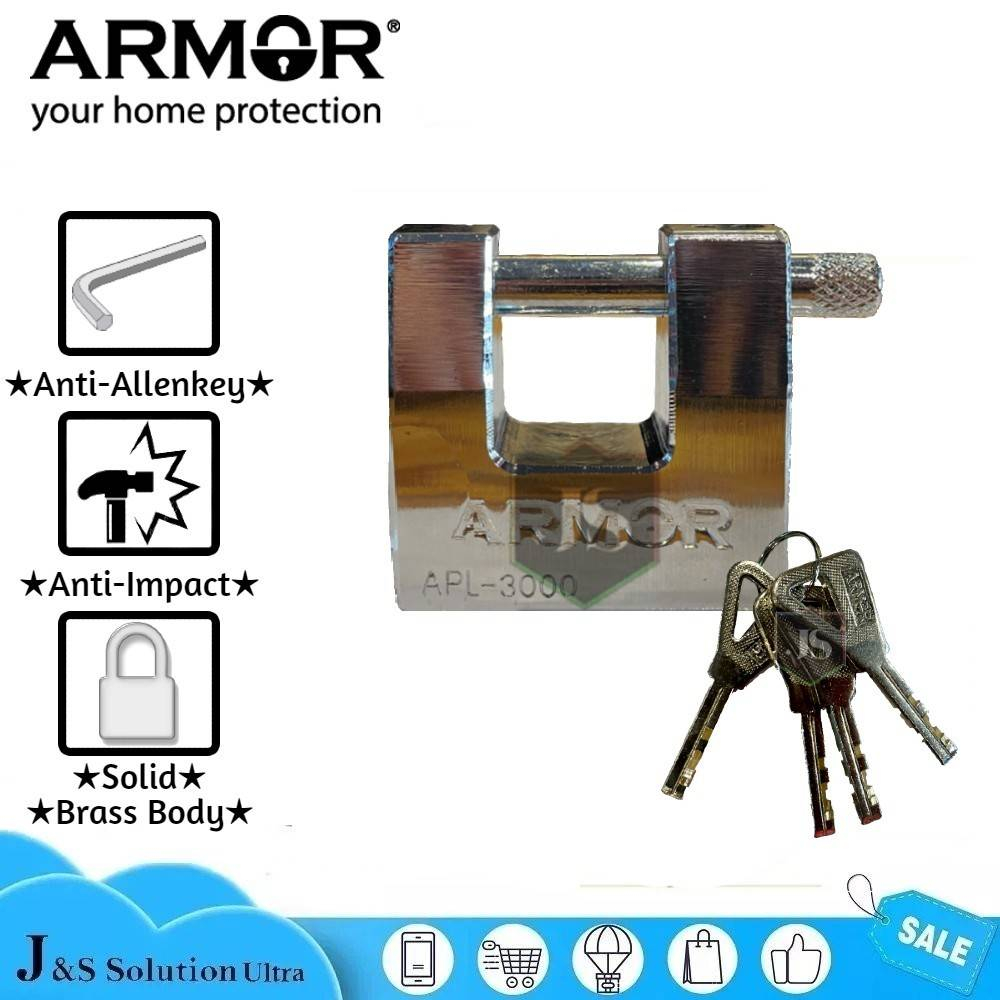 ARMOR APL-3000/501 Solid Brass PadLock (50mm) | Shopee Malaysia