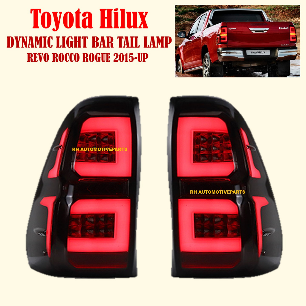 Toyota Hilux Revo Rocco Rogue Taillamp Taillight Dynamic Light Led Bar