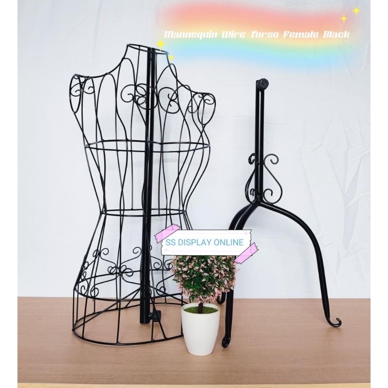 SSDR Female Metal Wire Dress Form Mannequin - Adjustable Height Wire ...