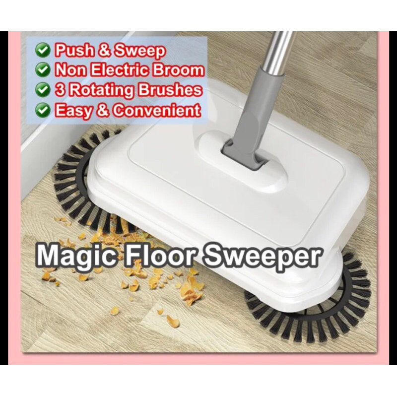 Hand Push Magic Broom Magic Sweeper Auto Clean Sweeper Dustpan Home ...