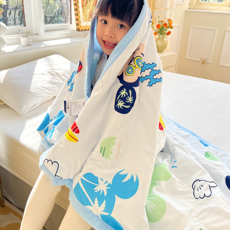 Disney Cartoon Cotton Kids Blanket Kindergarten Baby Quilt Selimut ...