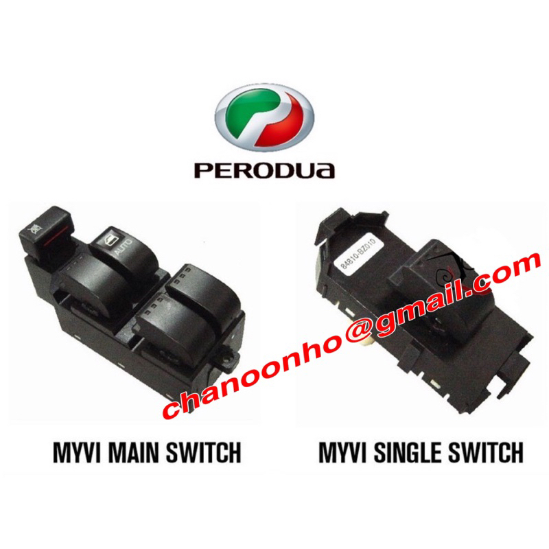 Perodua Myvi Viva Alza Power Window Single Sub Switch And Main Switch Shopee Malaysia