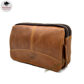 Malaysia Stock] 🇲🇾 Men's Leather Waist Pouch Chest Bag Cross