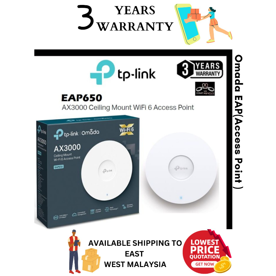 TP Link Omada EAP Access Point EAP650 Shopee Malaysia