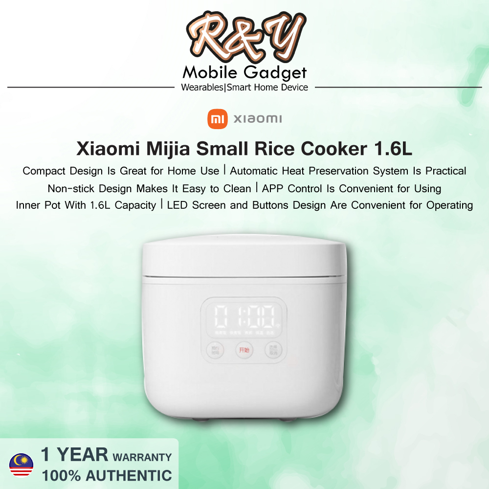 Xiaomi Mi Smart Electric Rice Cooker 1.6L [App Control Preset Timer