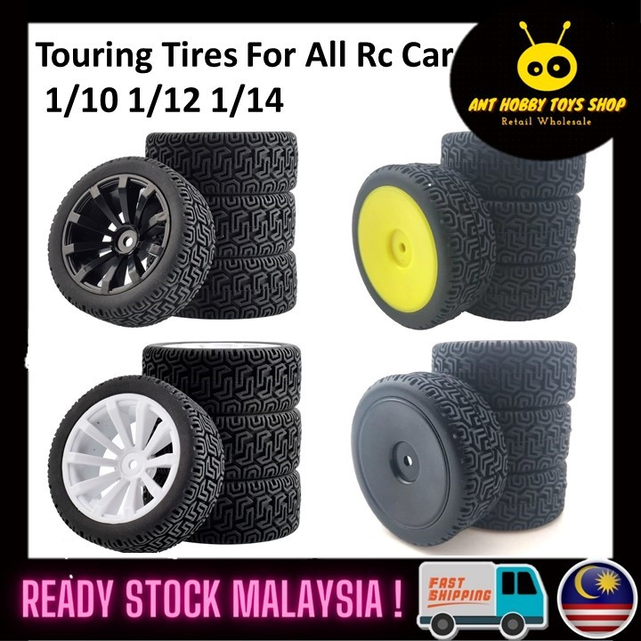 Touring Tires Wheels and Tires (Soft)Rally Tires 12mm Hex for All Rc 1/ ...