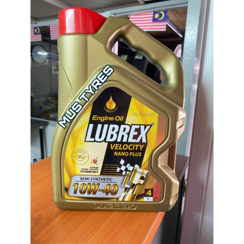 LUBREX ENGINE OIL 10W40 4L (SEMI SYNTHETIC) Shopee Malaysia