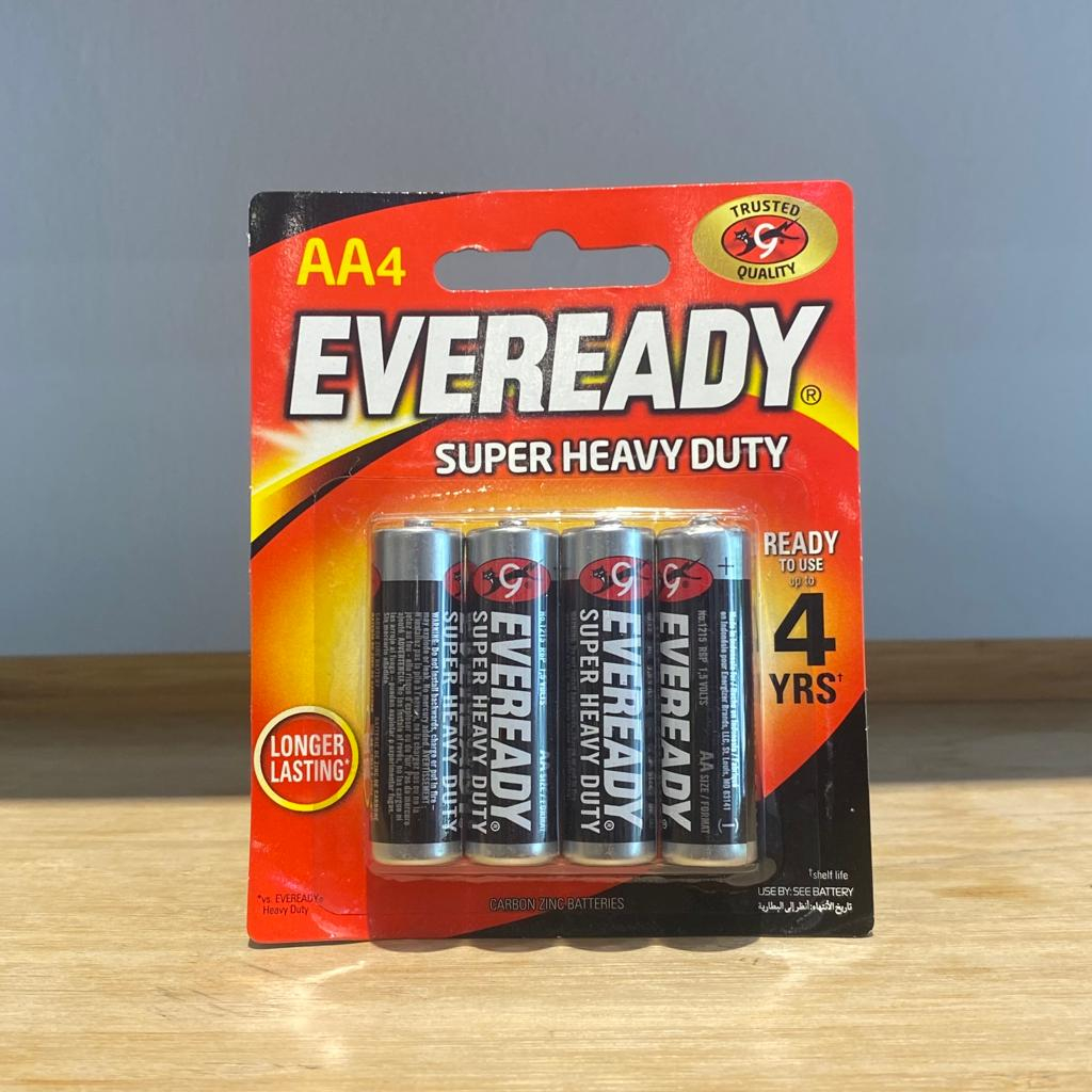 Eveready Super Heavy Duty Aa4 Battery 4 Batteries Shopee Malaysia 2171