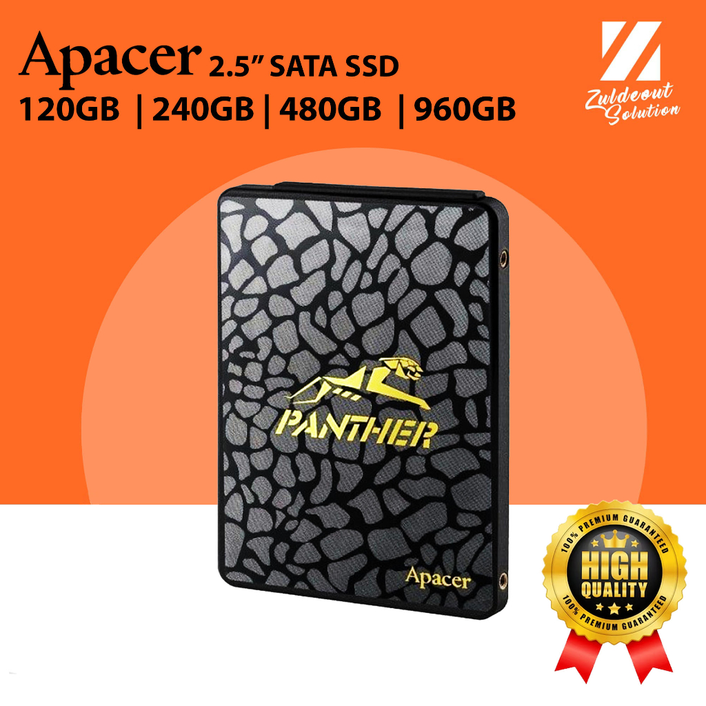 APACER SSD AS340X AS340 120GB 240GB 480GB 960GB PANTHER 2.5" SATA III ...