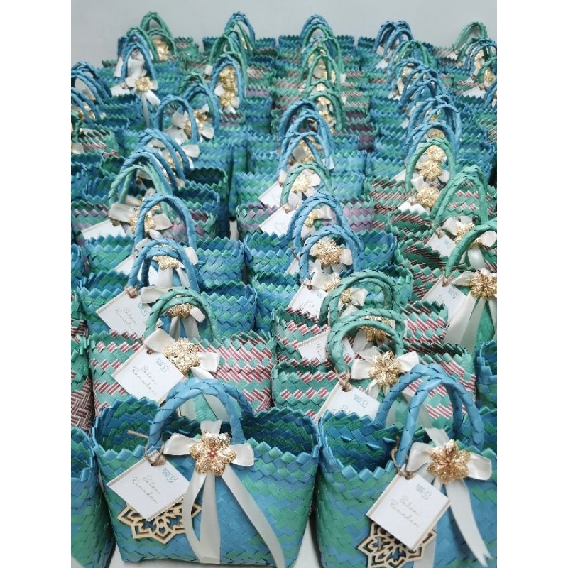 Goodies bag/Beg anyaman/Bakul gift murah/basket/ 手工篮子[Readystock