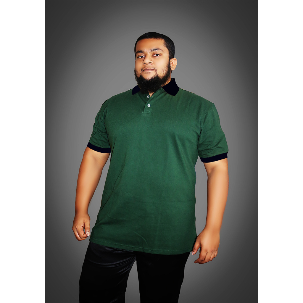 POLO SHIRT PLUS SIZE | SAIZ BESAR | BIG SIZE POLO SHIRT | GREEN| SIZE