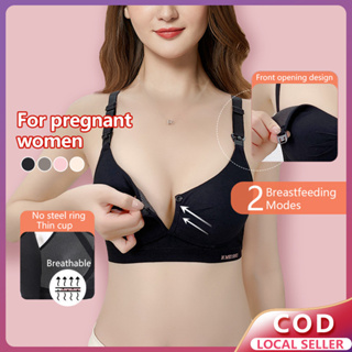 Breast Feeding Bra Pregnant Women's Underwear Front Open Button