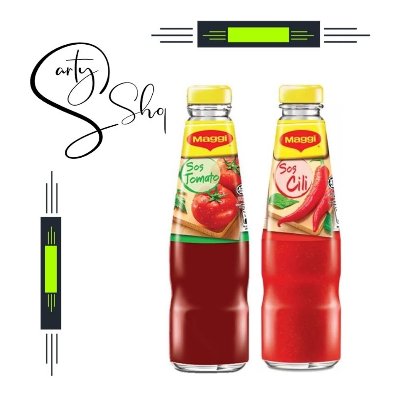Tomato sauce in a bottle 475gm & MAGGI Chili Sauce 500gm Shopee Malaysia
