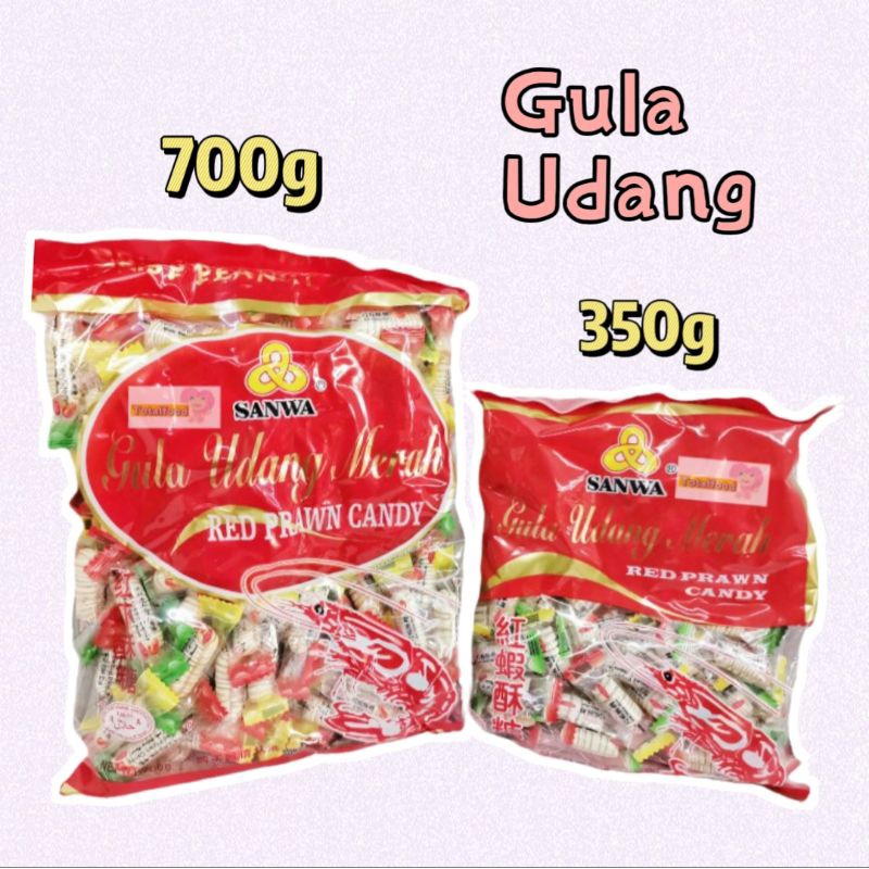 (Merah) Sanwa Gula Udang Red Prawn Candy 虾糖 350g/700g | Shopee Malaysia