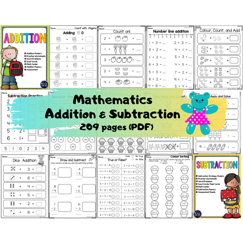 A3 - [PDF] Mathematics addition and subtraction activities 209 pages ...