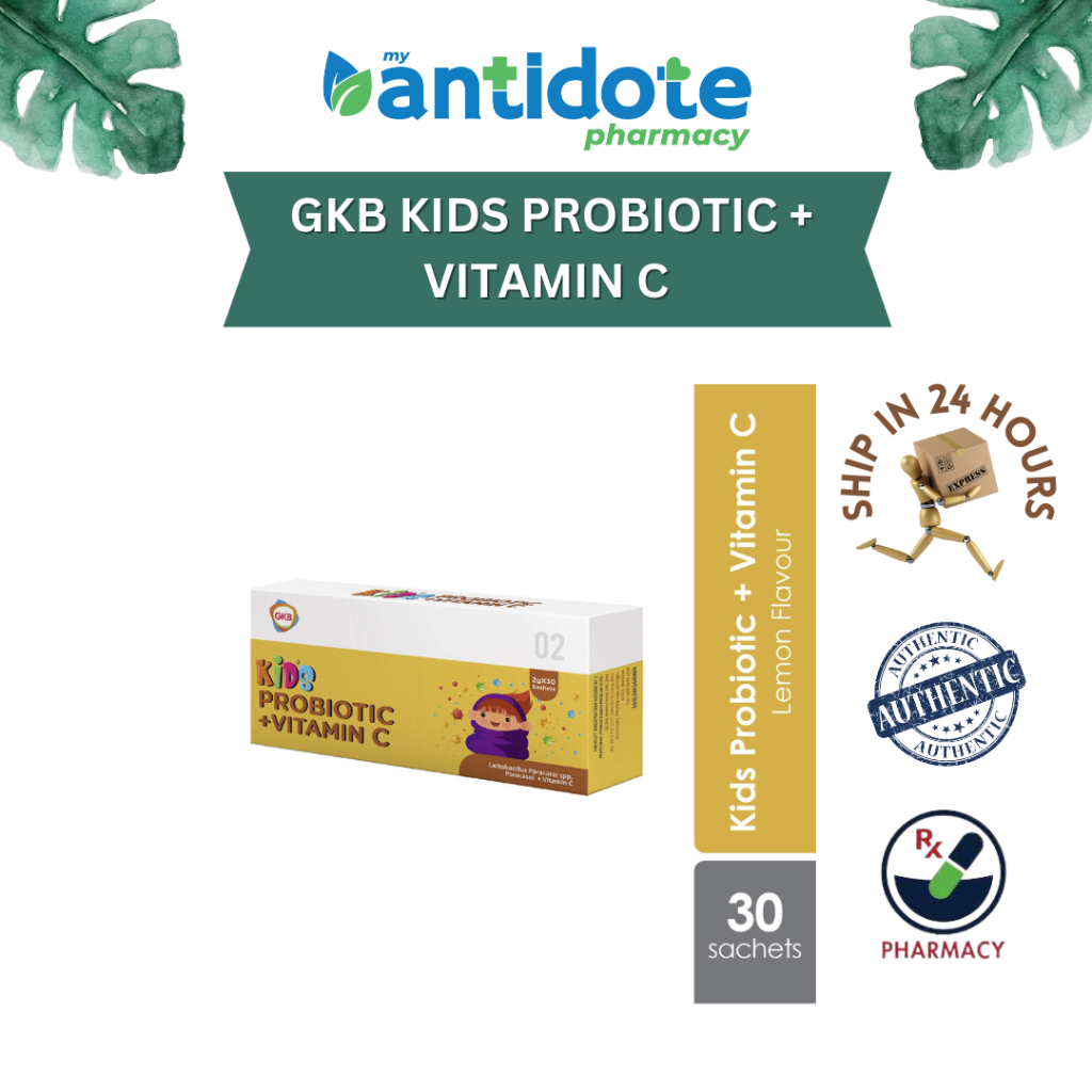 GKB Kids Probiotic + Vitamin C 30's (For your Child Immunity) Shopee