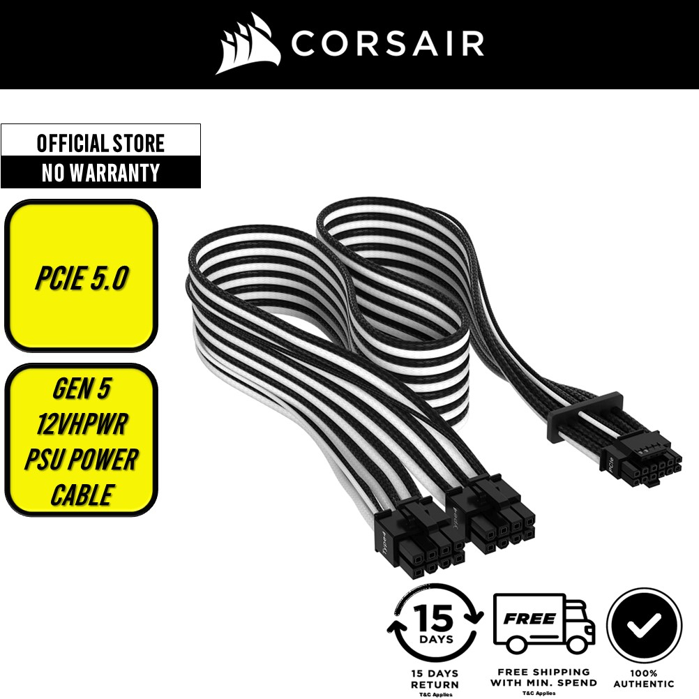 CORSAIR Premium Individually Sleeved 12+4pin PCIe Gen 5 12VHPWR 600W ...