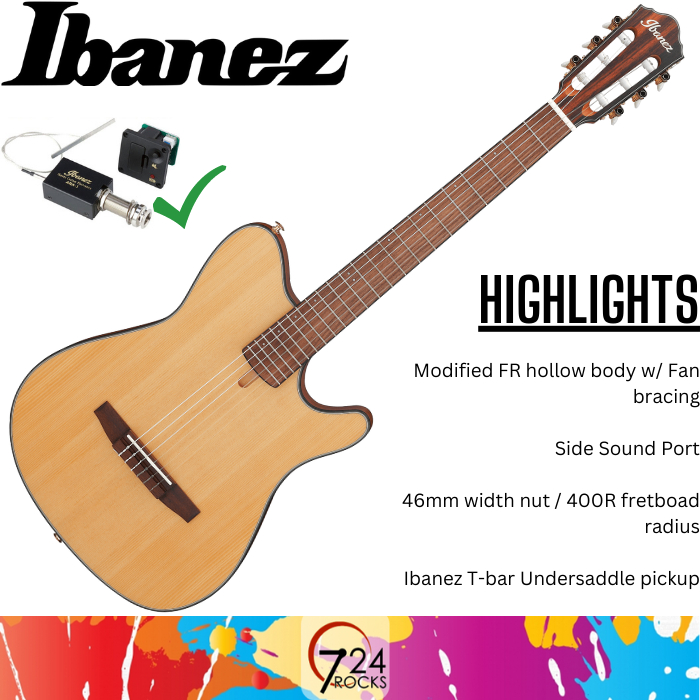 Ibanez Guitar Ibanez FRH10NNTF FRH Series Acoustic Electric Guitar