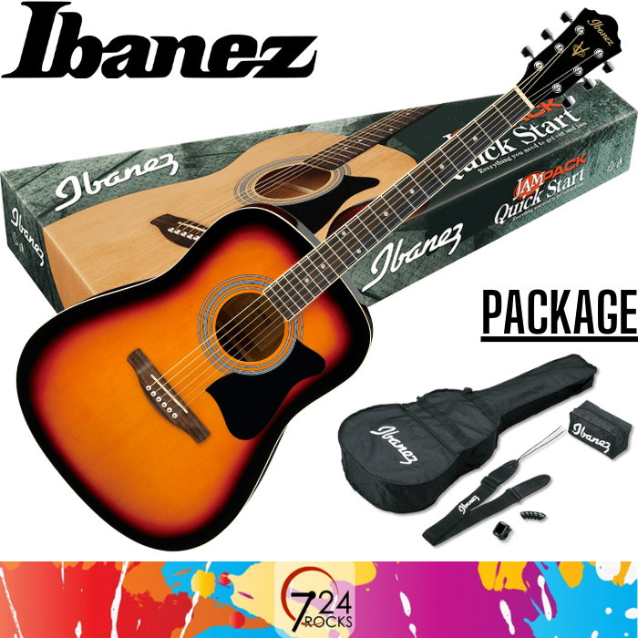Ibanez Guitar Ibanez V50NJPVS Jampack Series Acoustic Guitar Package