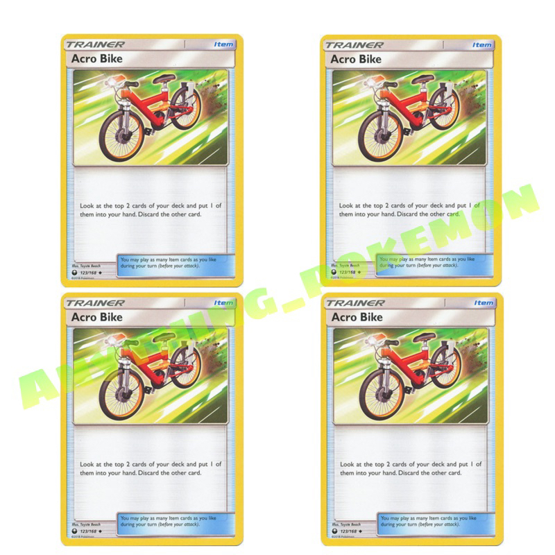 Pokmon Card Trainer - NORMAL/REVERSE HOLO Acro Bike 123/168 | Shopee  Malaysia
