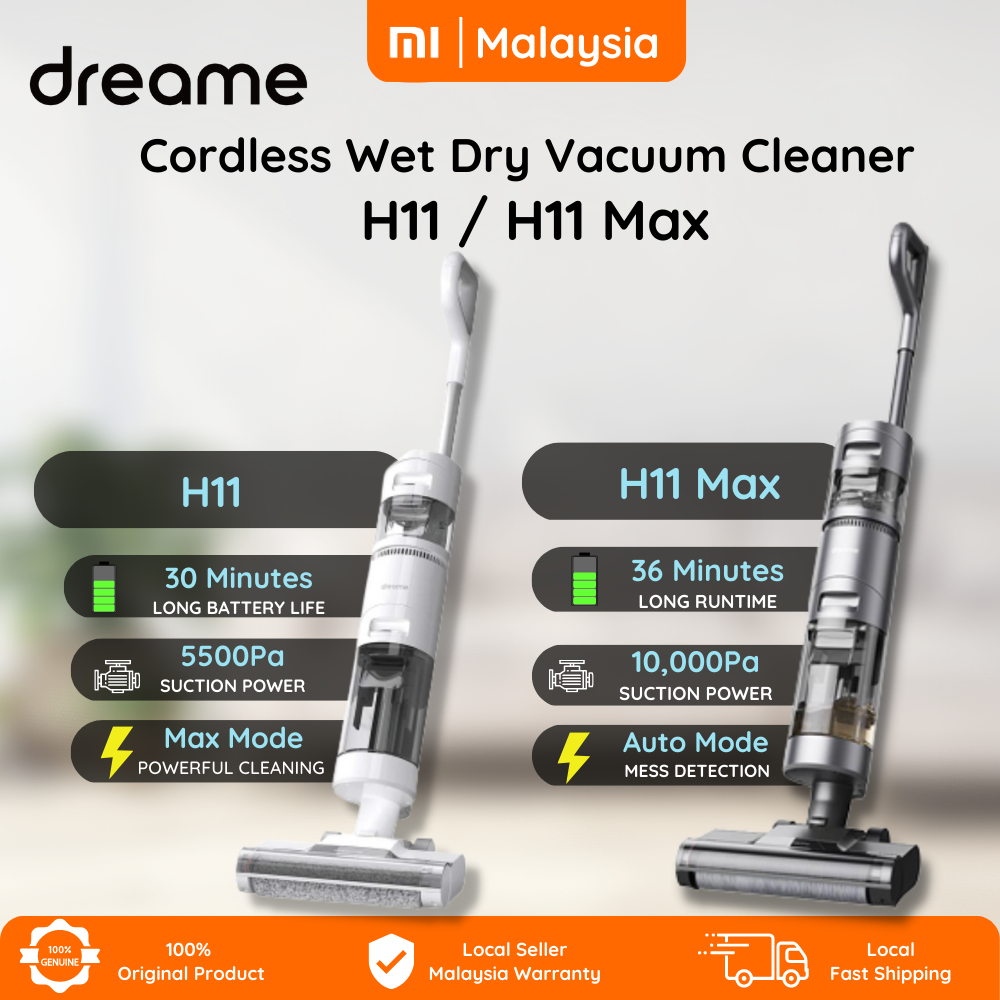 Dreame H11 /H11 Max Wet And Dry Cordless Vacuum Long Run Time Self