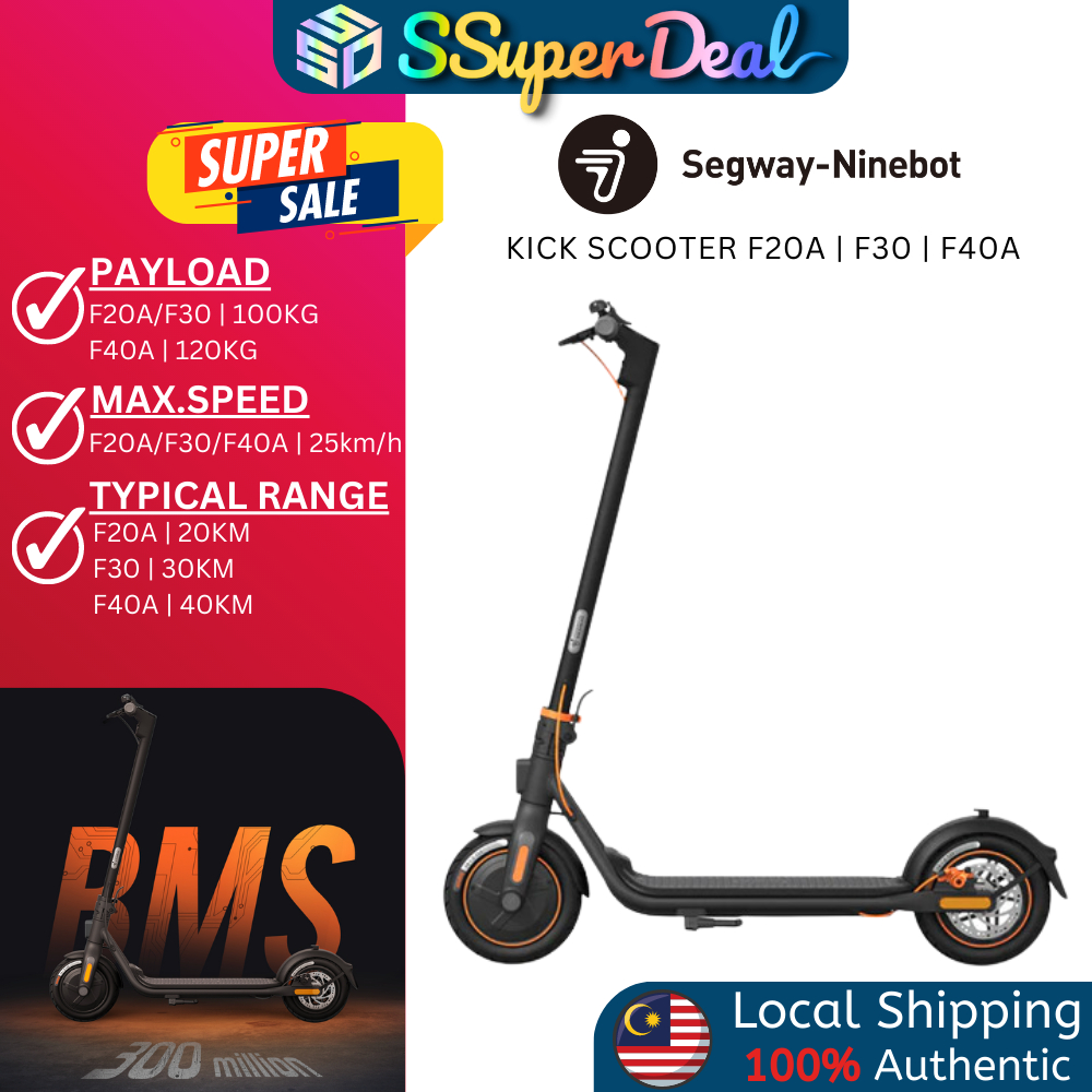 [Global] SegwayNinebot Kickscooter F20 / F30 / F40A 25KM Top Speed
