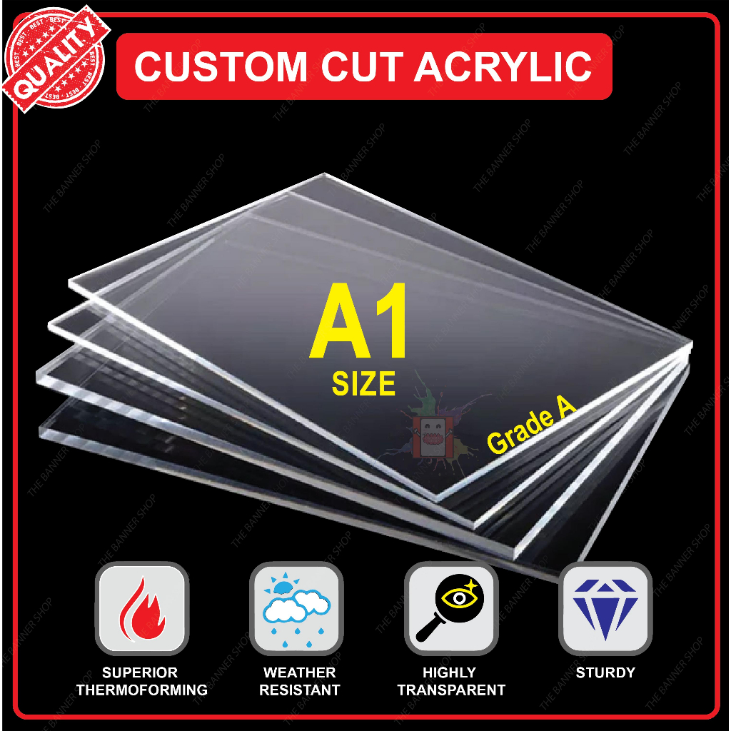 Custom cut acrylic sheet a1 size custom cut transparent acrylic